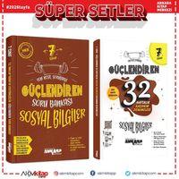 Ankara Yayıncılık 7. Sınıf Sosyal Bilgiler Güçlendiren Soru Bankası ve 32 Haftalık Deneme Seti 2 Kitap