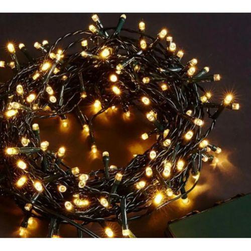 10m 100 Led Boncuk Lamba Gün Işığı Siyah Kablo