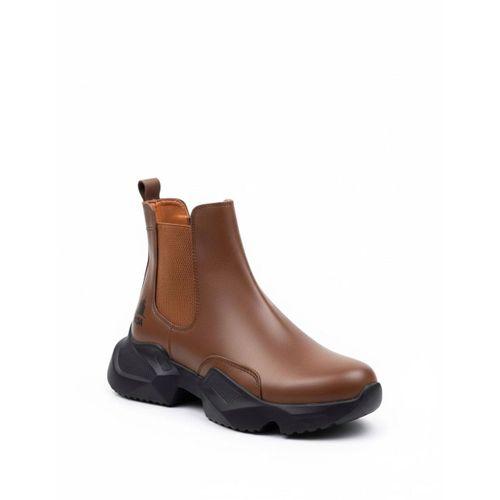 BA0444 Bağcıksız Rahat Yüksek Taban Taba Erkek Spor Yarım Bilek Bot