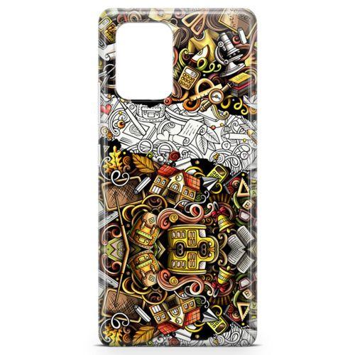 Samsung Galaxy A91 Kılıf Okulum Doodle Arka Kapak Koruma Desenli Full Koruyucu