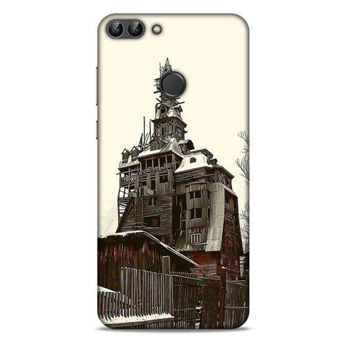 Huawei Psmart Kılıf Dünya Mimarisi (40) Fit Silikon Kılıf Wooden Gagster House