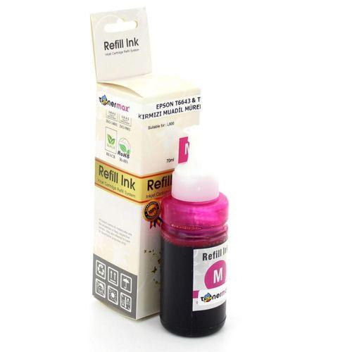 Epson T6733 / L800 / L805 / L810 / L850 / L1300 / L1800 Kırmızı Muadil Mürekkep Tüpü 70ml
