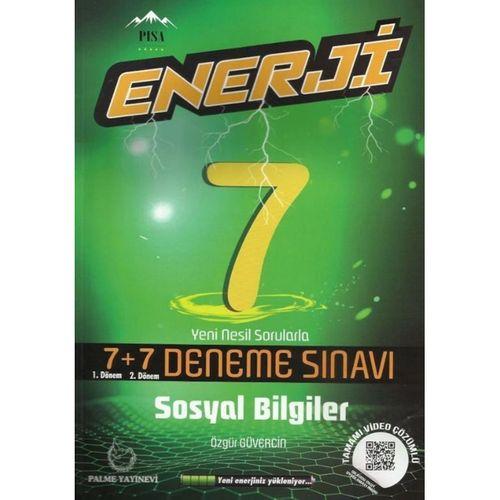 7. Sınıf Sosyal Bilgiler Enerji 7+7 Deneme Sınavı Palme Yayınları