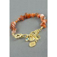 Şans Figürlü Akik Kırık Doğaltaş Bileklik