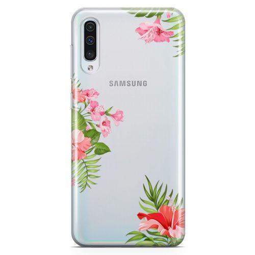 Samsung Galaxy A50 Kılıf Apocynaceae Arka Kapak Koruma Desenli Full Koruyucu