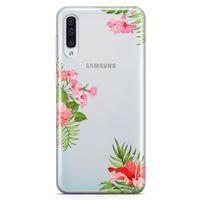 Samsung Galaxy A50 Kılıf Apocynaceae Arka Kapak Koruma Desenli Full Koruyucu