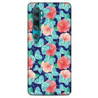 Xiaomi Mi Cc9 Pro Kılıf Kelebek Etkisi (24) Darbe Emici Kılıf Yeşil Beyaz