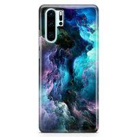 Huawei P30 Pro Kılıf Renk Kasırgası Arka Kapak Koruma Desenli Full Koruyucu