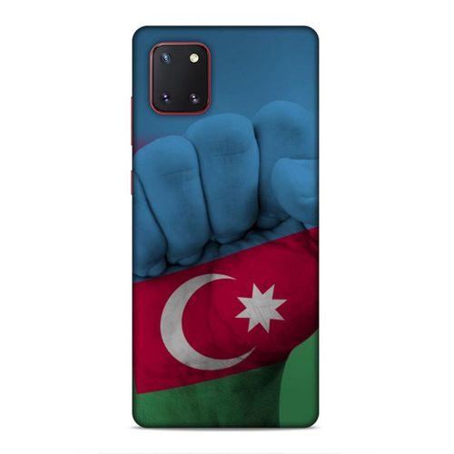 Samsung Galaxy Note 10 Lite Uyumlu Kılıf Azarbaijan (19) Kılıfları Yumruk Bayrak