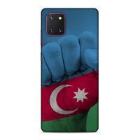 Samsung Galaxy Note 10 Lite Uyumlu Kılıf Azarbaijan (19) Kılıfları Yumruk Bayrak
