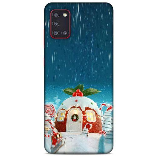 Samsung Galaxy A31 Kılıf Snowix (14) Lansman Kılıf Beyaz Kırmızı