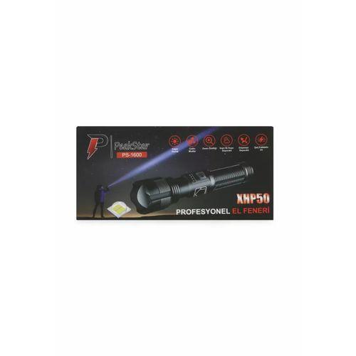 Ps-1600 Süper Parlak Led Zoomlu 5 Mod Su Geçirmez Profesyonel Kamp Bekçi Avcı Feneri