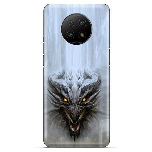 Xiaomi Redmi Note 9T Kılıf Dragons (11) Tam Koruma Beyaz Ejderha