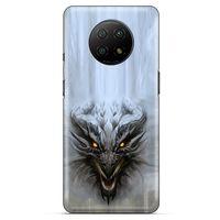 Xiaomi Redmi Note 9T Kılıf Dragons (11) Tam Koruma Beyaz Ejderha