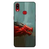 Samsung Galaxy A10s Kılıf Dragons (17) Tasarım Kılıf Siyah Boynuzlu Ejderha