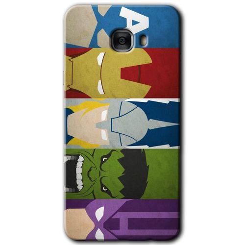 Galaxy C9 Pro Kılıf HD Desen Baskılı Arka Kapak - Avengers-1