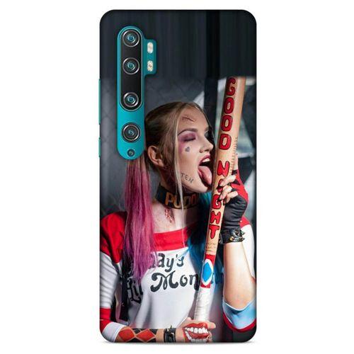 Xiaomi Mi Note 10 Uyumlu Kılıf Harley Quinn (23) Ultra Koruma Kılıfı Kırmızı-menekşe