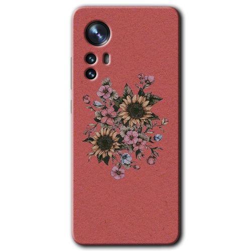 Xiaomi Mi 12 Pro HD Baskılı Kılıf + 9D Tam Ekran Koruyucu - Retro Çiçek
