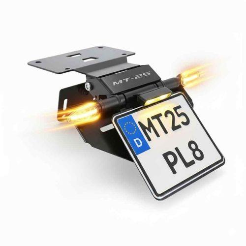 YAMAHA Yamaha Mt-25 Uyumlu Katlanır Plakalık Takımı (Kayar Led Sinyalli)
