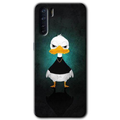OPPO Oppo A91 Kılıf HD Desen Baskılı Arka Kapak - Angry Duck