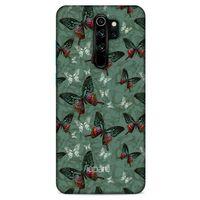 Xiaomi Redmi Note 8 Pro Kılıf Kelebek Etkisi (32) Soft Silikon Kılıf Turunu Sarı