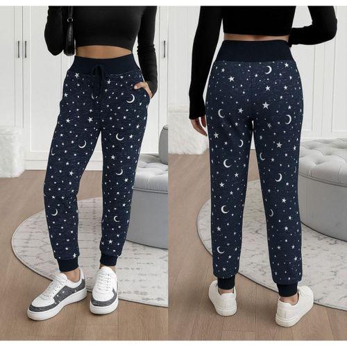 Kadın Yüksek Bel Bağcıklı Desenli Iki Iplik Pantolon