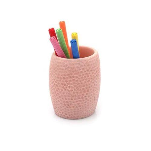 2 Adet Kalemlik Pembe Petek Ofis Gereci 8X8X10Cm 400Ml