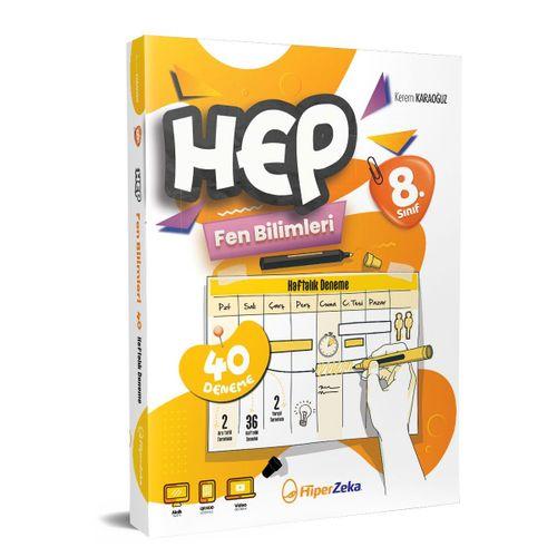 8. Sınıf Haftalık HEP Fen Bilimleri 40 Deneme Hiper Zeka