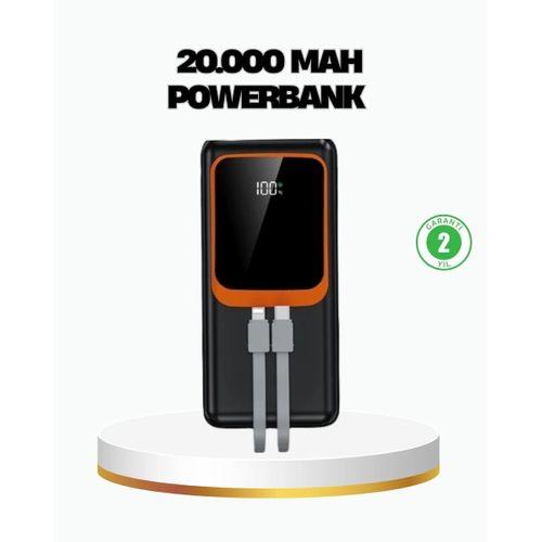 Powerbank 20000 Mah 22.5w Hızlı Şarjlı Ve Kompakt Çoklu Kablo Çıkışlı