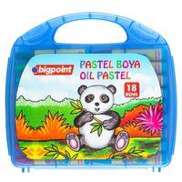 Bigpoint Pastel Boya 18 Renk - Mavi Çantalı