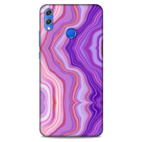 Mermer Desenli (46) Tema Core Armor Kılıf Lavanta Huawei Honor 8x Kılıf