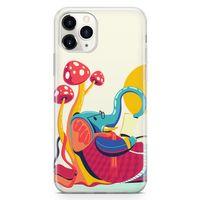 Apple iPhone 11 Pro Kılıf Entel Fil Arka Kapak Koruma Desenli Full Koruyucu