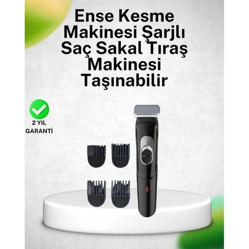 Paslanmaz Bıçaklı, Şarjlı Ve Sessiz Saç Sakal Kesme Makinesi – Ev Kullanımı İçin İdeal