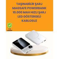 20w Pd Ve 15w Manyetik Kablosuz Şarj Destekli Taşınabilir Powerbank