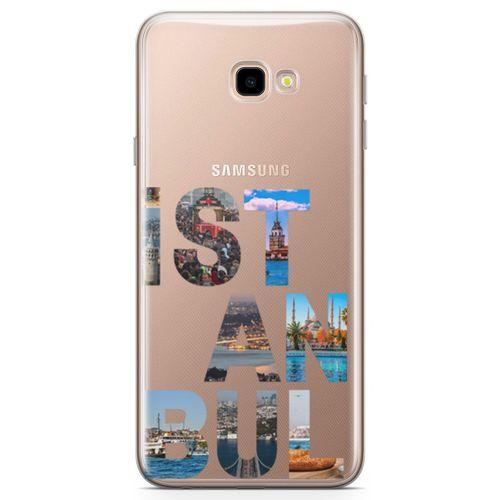 Samsung Galaxy J4 Plus Kılıf İstanbul Gezi Arka Kapak Koruma Desenli Full Koruyucu