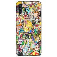 Samsung Galaxy A70s Uyumlu Kılıf Rick And Morty (36) Glitter Kılıf Cop Morty
