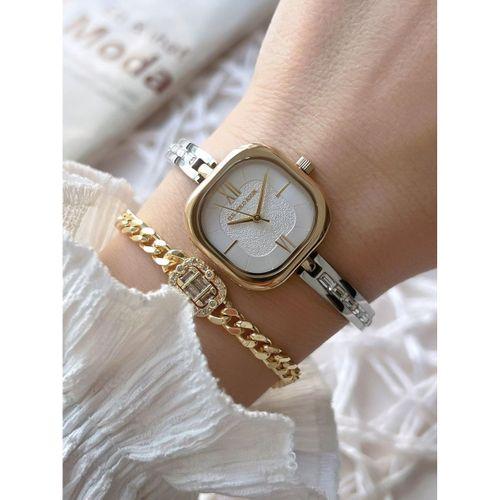 U.S.Polo Assn. İnce Baget Taşlı Özel Tasarım Çelik Kordon 2 Yıl Garantili Kadın Kol Saati U02149.2