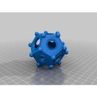 Romano Dodekahedron 3D Baskı (Bu ürün Sadece Plastik parçadır - Almadan Önce Soru Sorabilirsiniz)