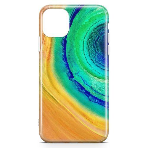 Apple iPhone 11 Kılıf Yeşil Göl Arka Kapak Koruma Desenli Full Koruyucu