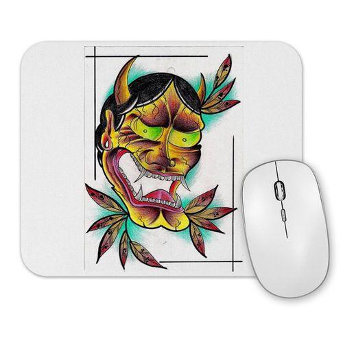 Tribal Indian With Demon Horns Mouse Pad.jpg