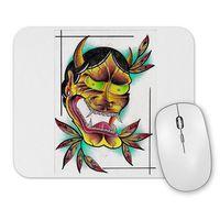 Tribal Indian With Demon Horns Mouse Pad.jpg