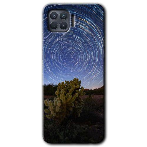 Oppo Reno 4 Lite Kılıf HD Baskılı Desen + Hayalet Cam Yandan Görünmez
