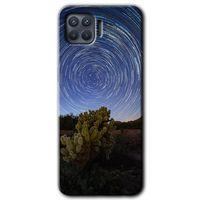 Oppo Reno 4 Lite Kılıf HD Baskılı Desen + Hayalet Cam Yandan Görünmez