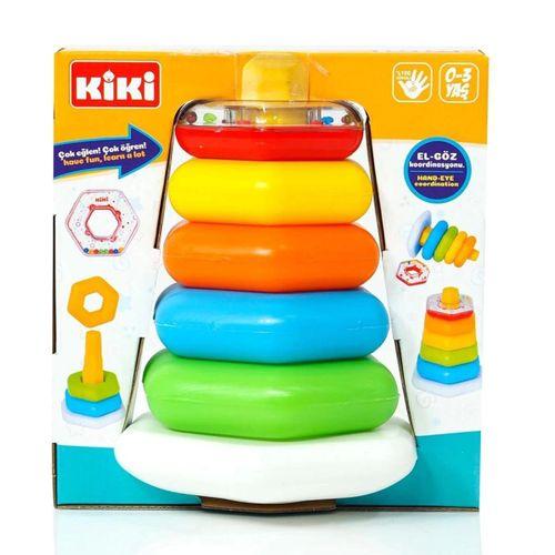 Çocuk Renkli Altıgen Halkalar Çıngıraklı AE-1510