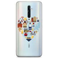 Oppo Reno2 Z 2019 Kılıf Amsterdam'I Seviyorum Arka Kapak Koruma Desenli Full Koruyucu