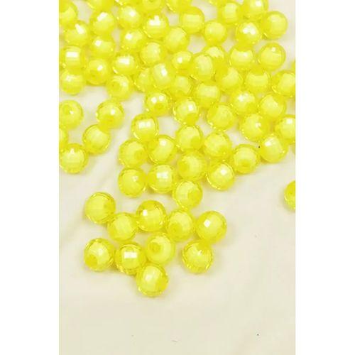 Dünya Boncuk İçten Boncuklu Bileklik Çanta Boncuğu 10 mm 50 gr Sarı - BNC464