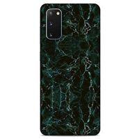 Mermer Desenli (27) Tema Tasarımlı Kılıf Zümrüt Yeşili Samsung Galaxy S20 Kılıf
