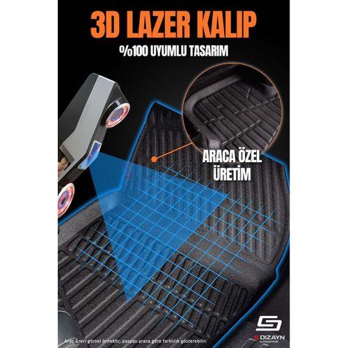 S-Dizayn Citroen Berlingo Panelvan 3D Pro Havuzlu Ön 2'li Paspas 2019 Üzeri A+ Kalite