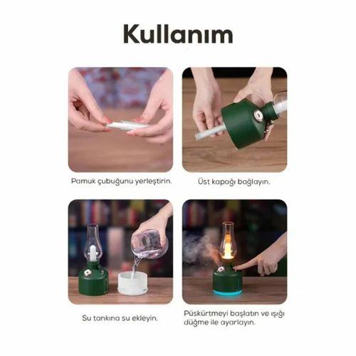 Gaz Lambası Tasarımlı Hava Nemlendirici