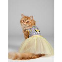 Sevimli Fare Sunny Tütü Kedi Kıyafeti | Sarı Tütülü Elbise | Kediler İçin